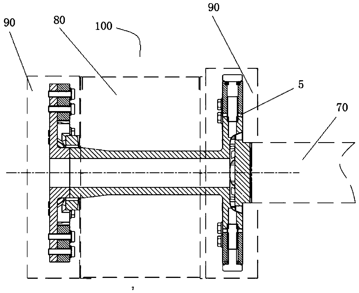 A coupling and method for adjusting its stiffness