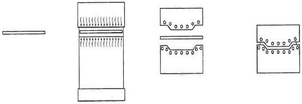 Steel plate electromagnetic hot stamping production line and hot stamping forming method thereof