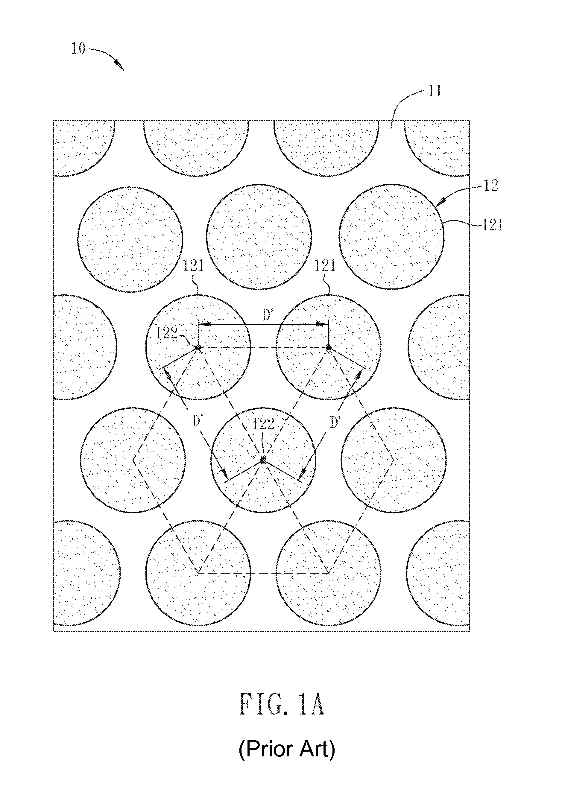 Patterned substrate and electro-optical semiconductor element