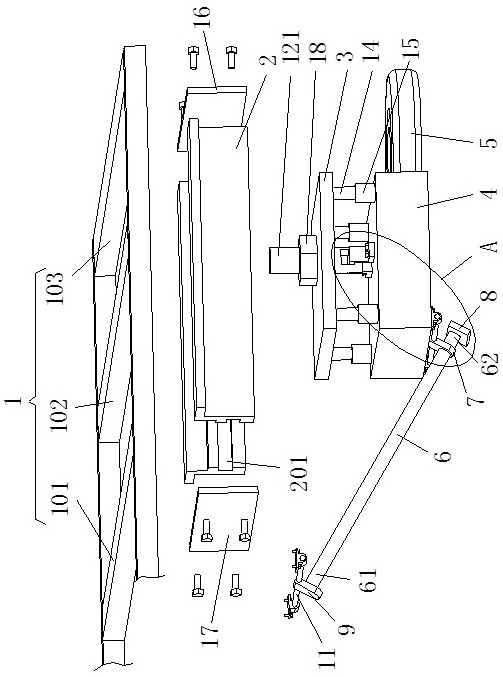 Anti-collision device for truck rear