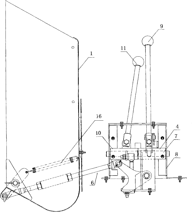 Full-automatic mechanical grain unloading device of reaping machine