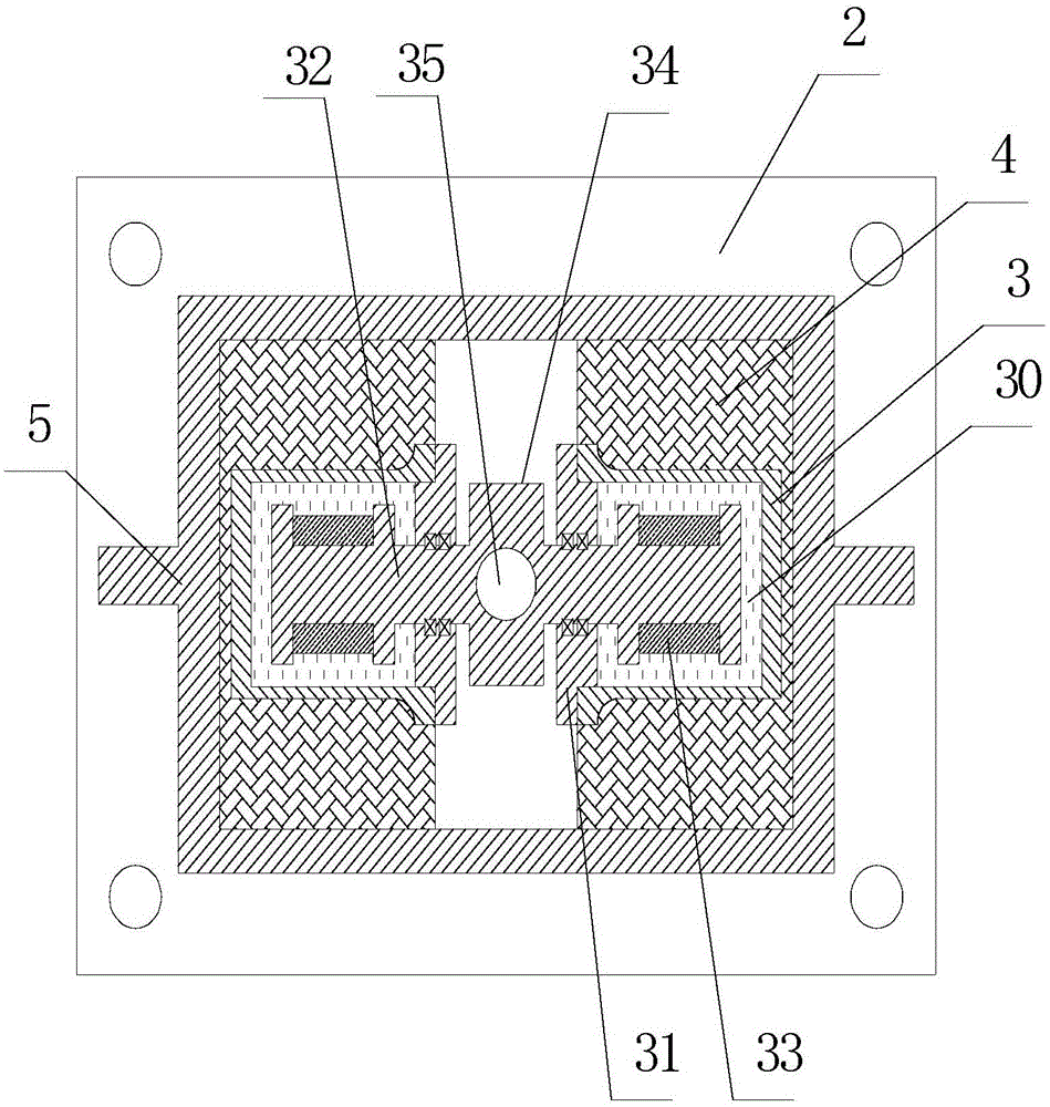 A kind of shear type twin-barrel magneto-rheological shock absorber