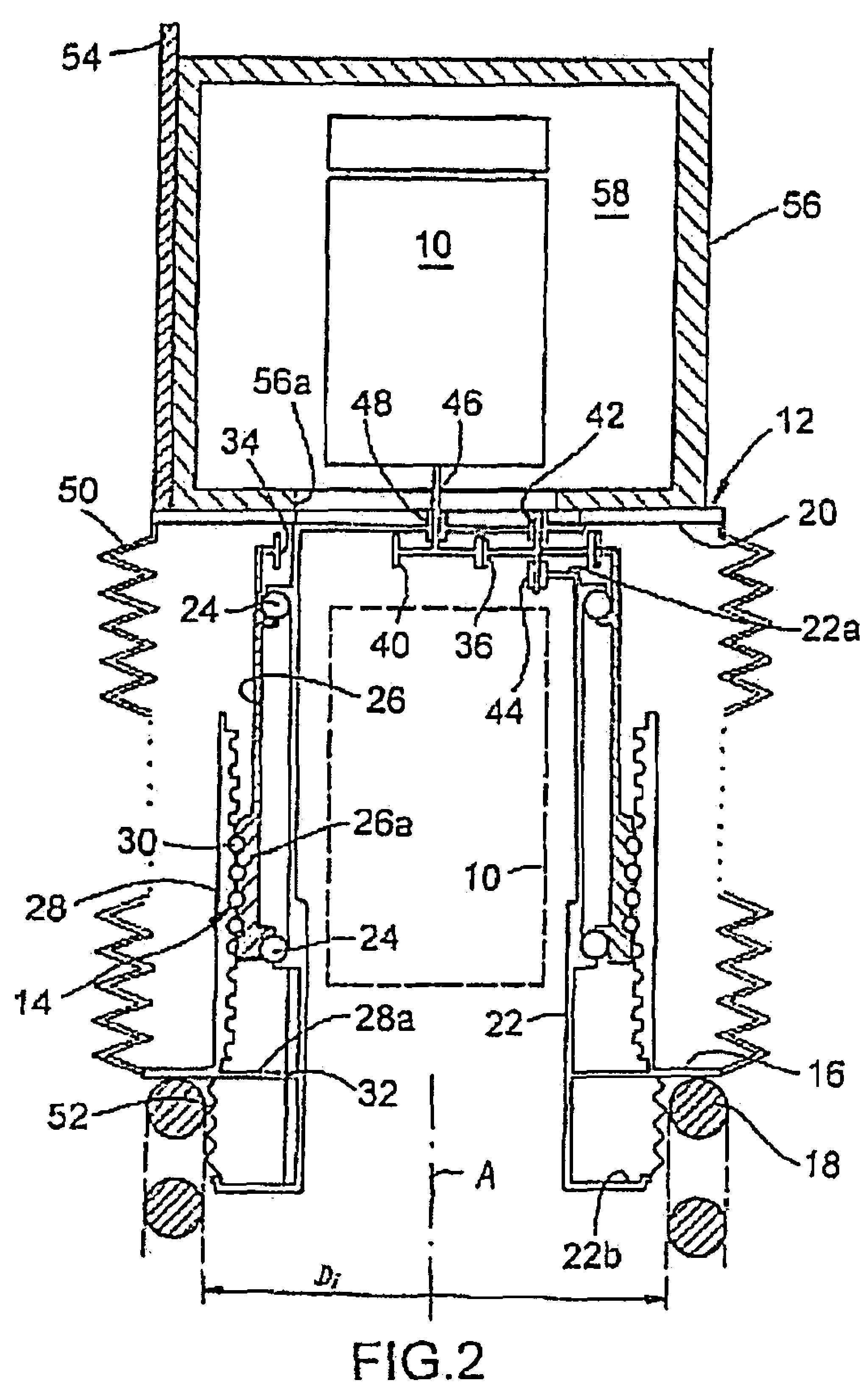 Height adjustment device for motor vehicles
