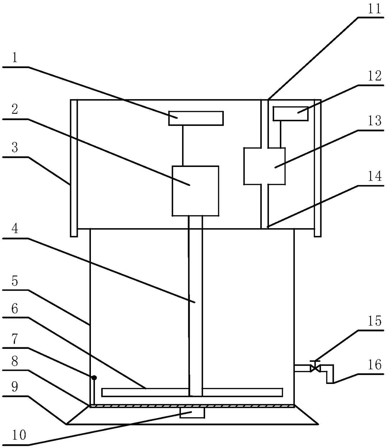 Energy-saving type rotating barium meal stirring device