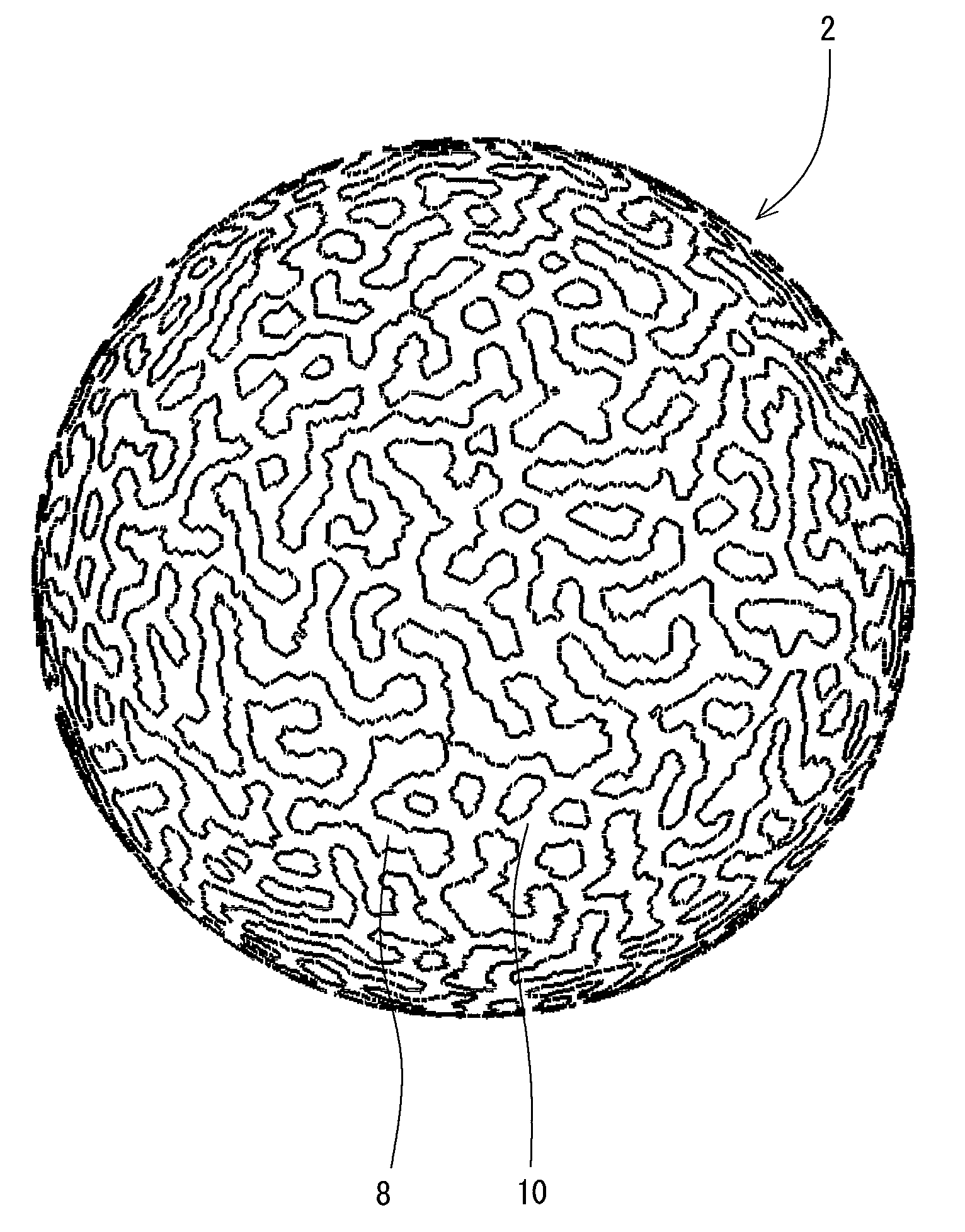Process for designing rugged pattern on golf ball surface