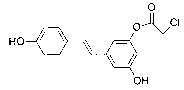 (E)-3-hydroxy-5-(hydroxystyryl)-2-phenyl chloroacetate compound and preparation method thereof