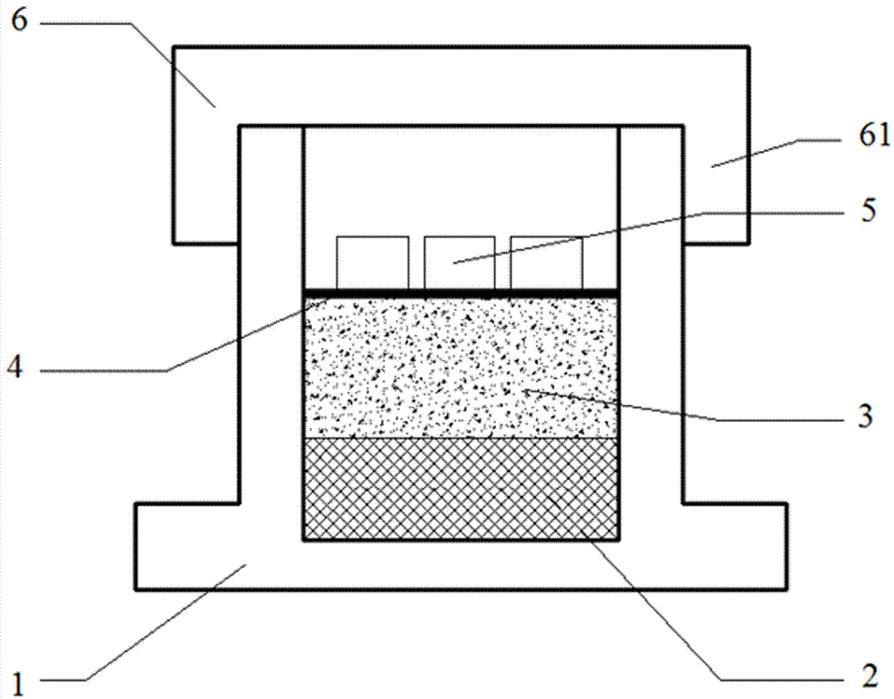 Heating treatment device used for Austenitic grain size carburization test and using method thereof