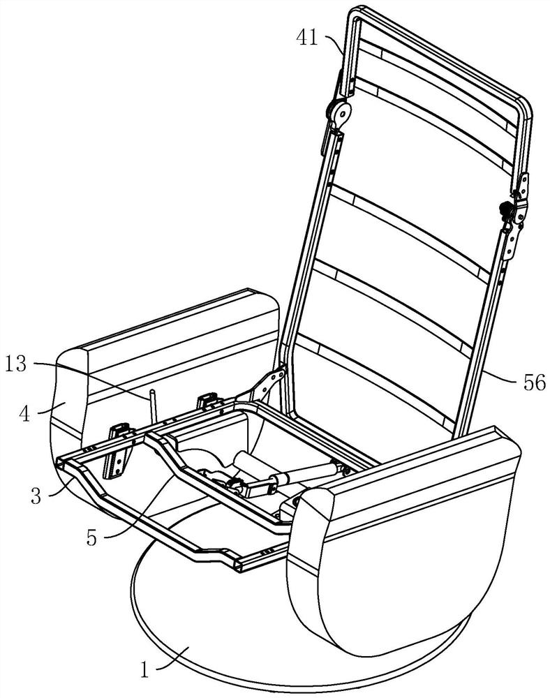 Multifunctional office sofa chair stretching device