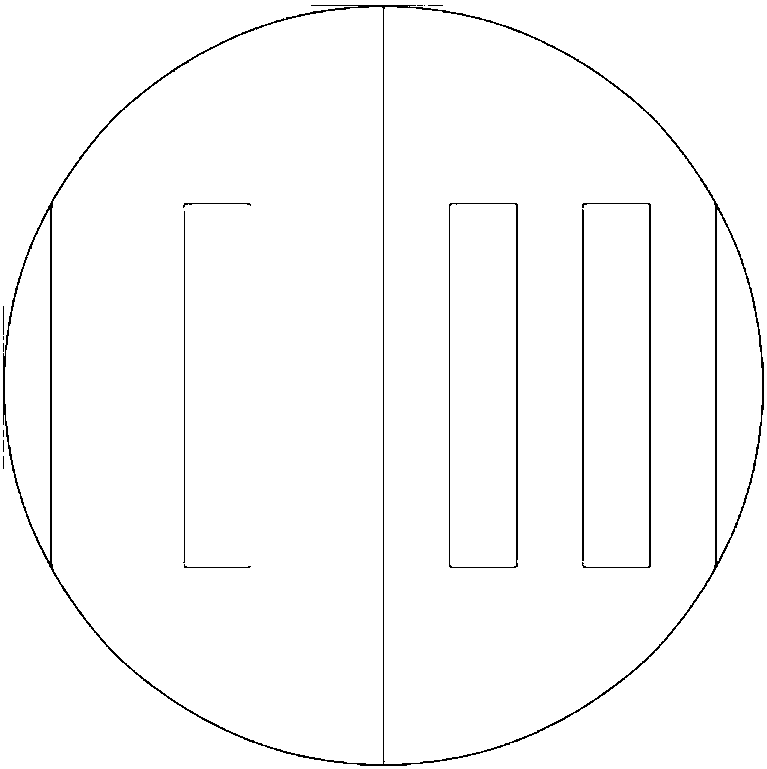 A gas phase distribution device for a partition tower