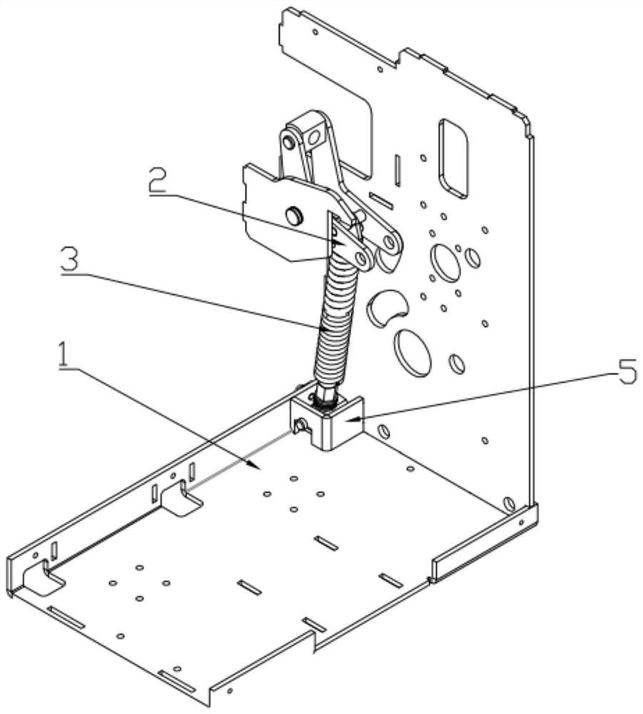 Adjustable opening spring mechanism for circuit breaker
