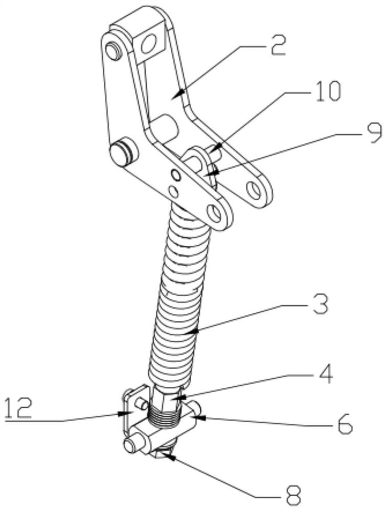 Adjustable opening spring mechanism for circuit breaker