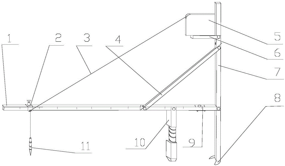 Measurement appliance for installation precision of trolley conductor of bridge crane