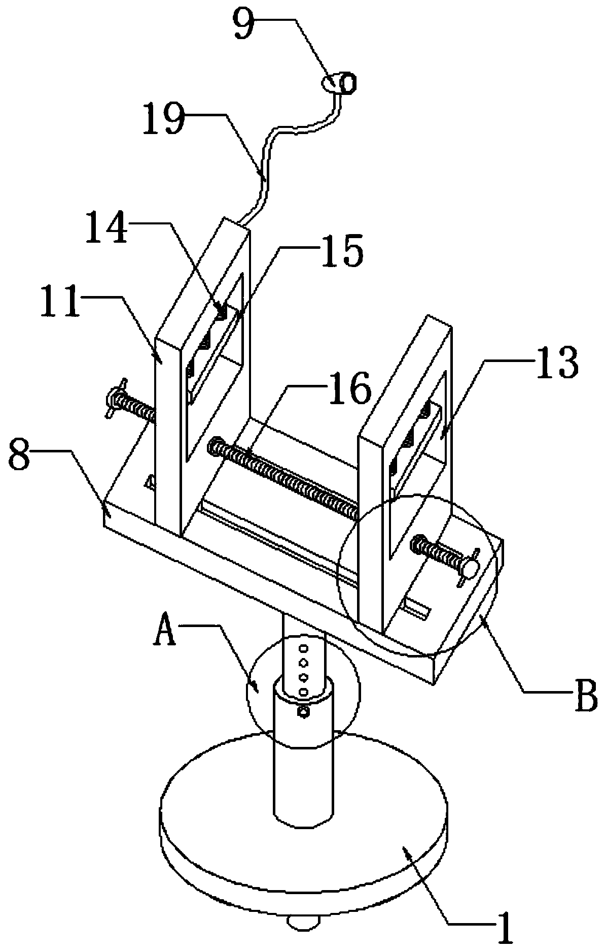 Fixed jig for repairing electronic equipment