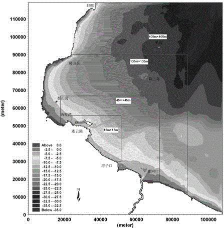 Determination method of maximal transverse flow of entrance channel of encircling-type breakwater