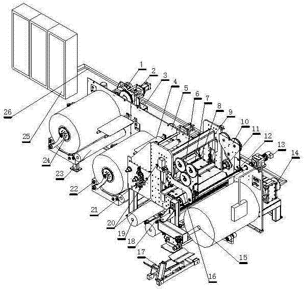 Foil-type coiling machine with cold pressure welding device