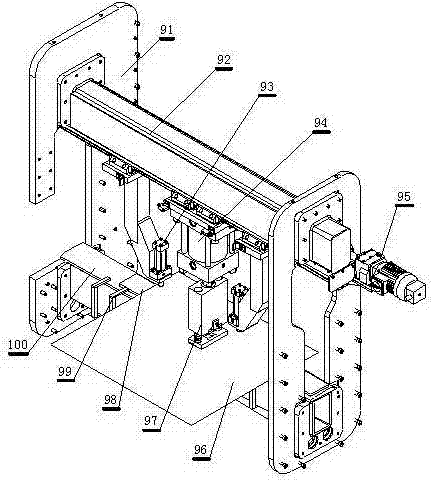 Foil-type coiling machine with cold pressure welding device