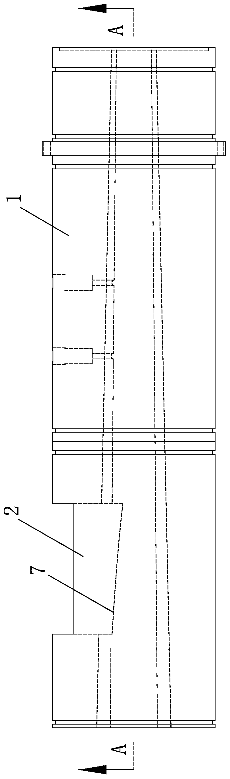 Double-shaft bulking machine and working method thereof