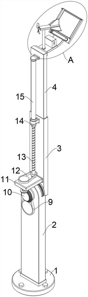 New energy environment-friendly and energy-saving street lamp structure convenient to maintain