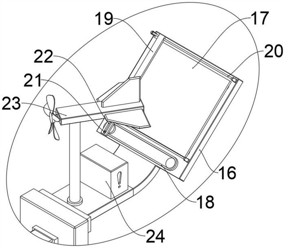 New energy environment-friendly and energy-saving street lamp structure convenient to maintain