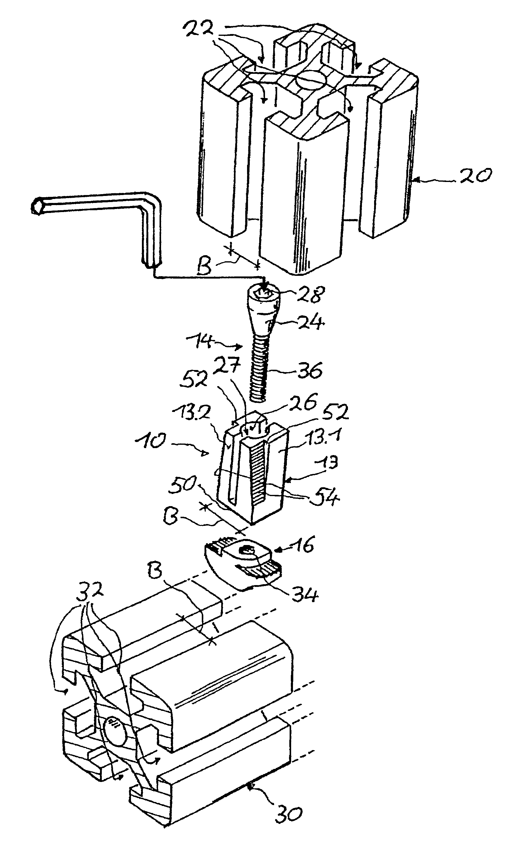 Profile-connecting device
