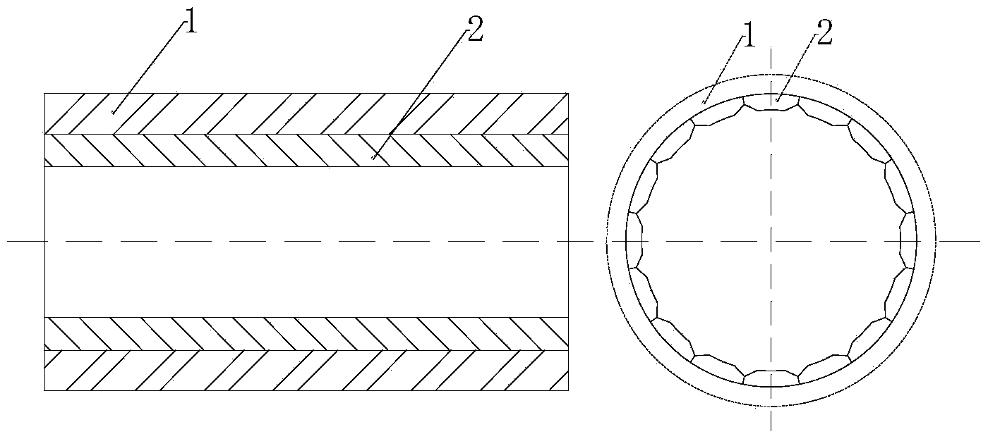 Water lubricated rubber stern bearing and design method thereof