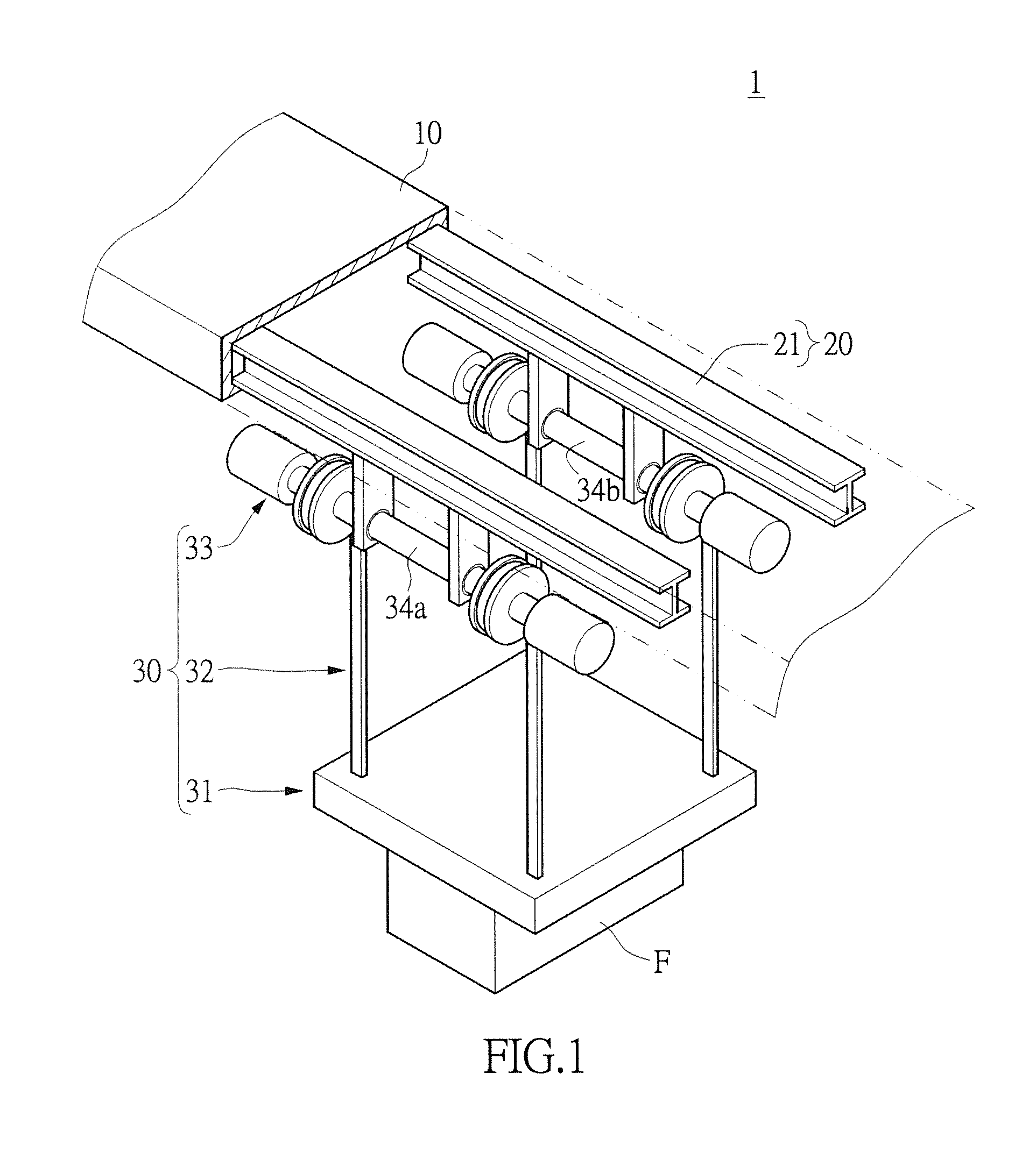 Lifting device and automatic handling system thereof