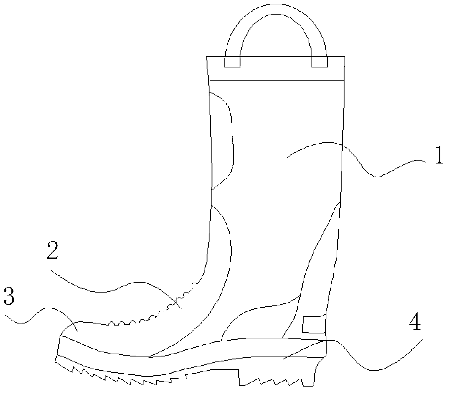 Ventilation anti-puncture working boot