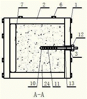 Visualized grouting test device and test method of fractured rock mass