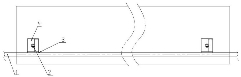 Process method for bending and forming straight-through vehicle frame inner beam with hole