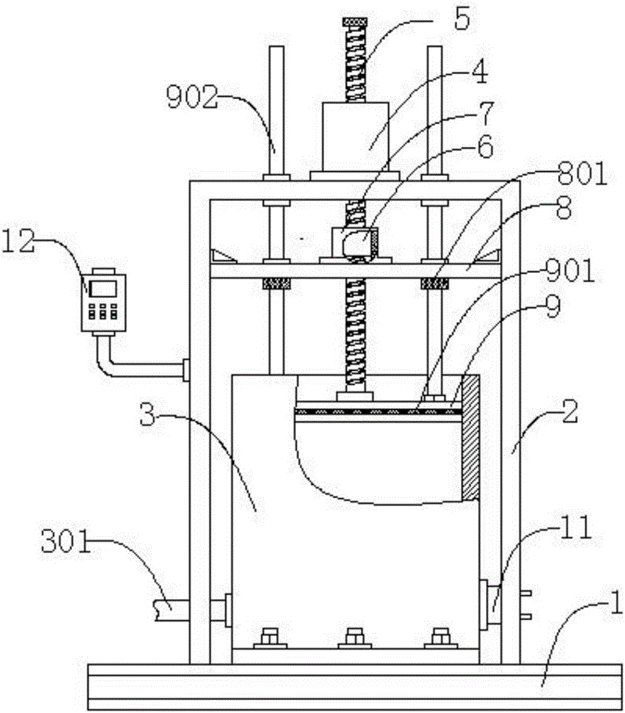 Stepping type casting wax extrusion device