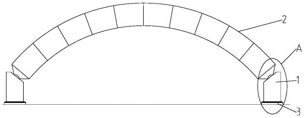 Translational bridge arch frame