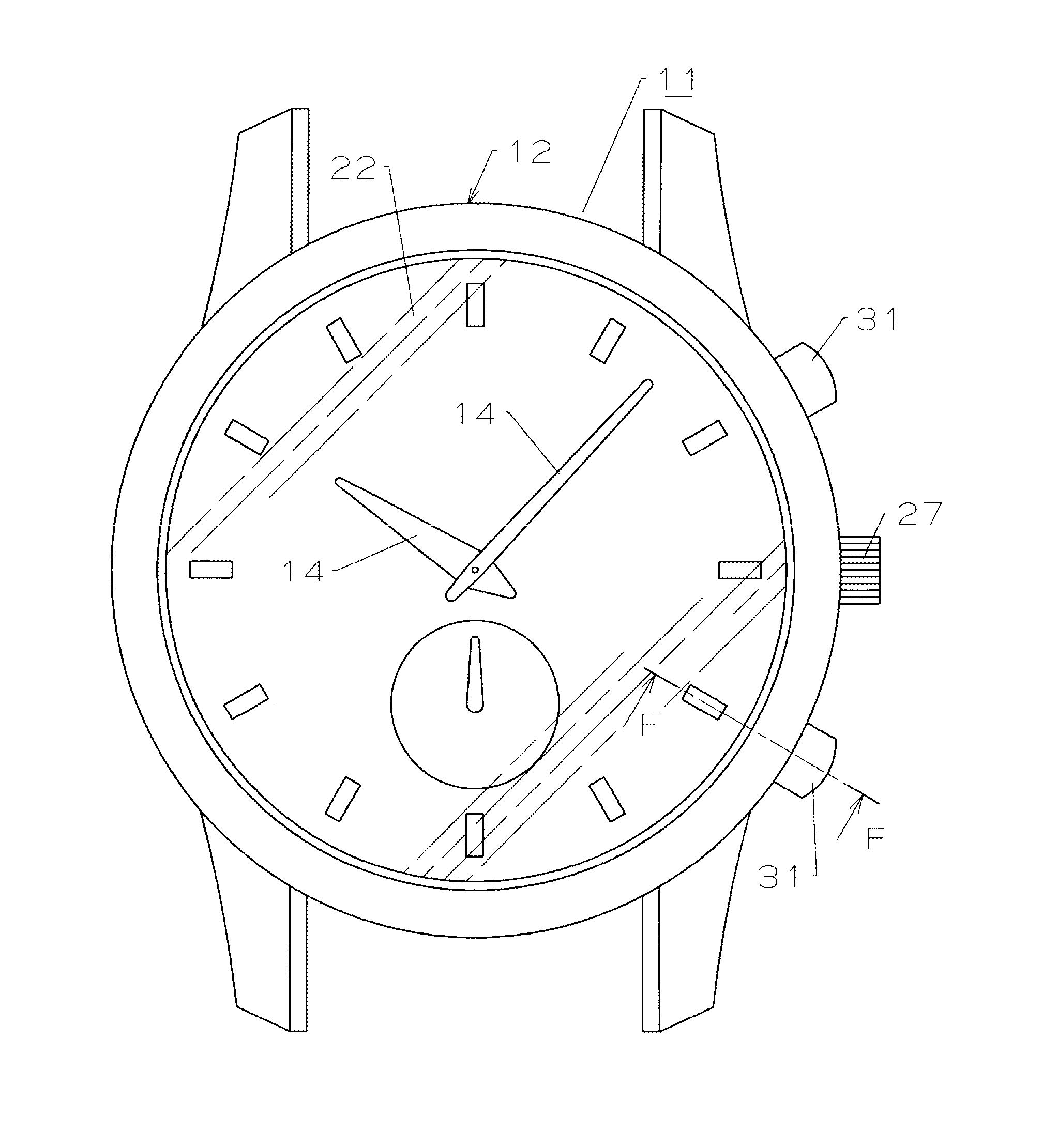 Waterproof device and portable timepiece
