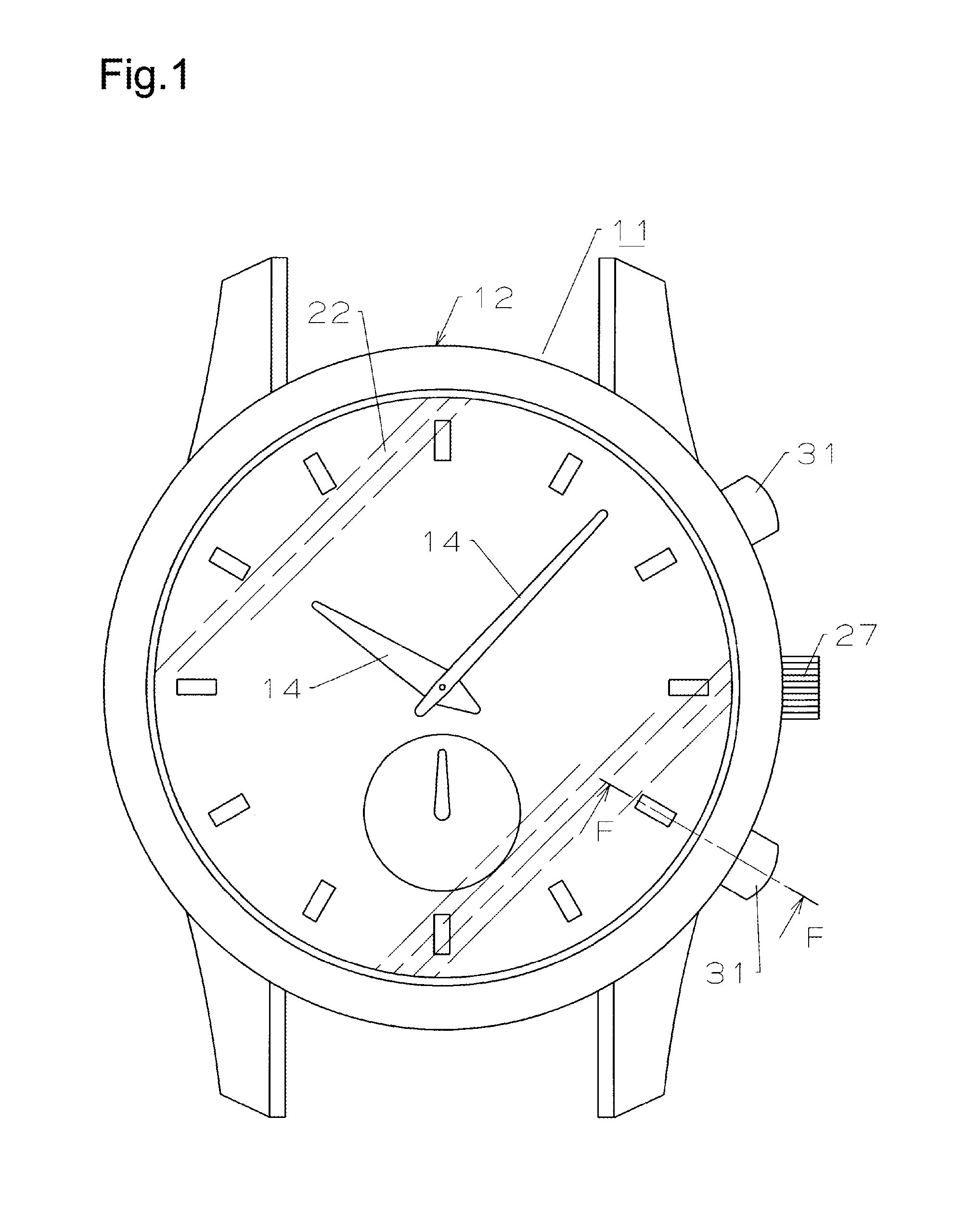 Waterproof device and portable timepiece