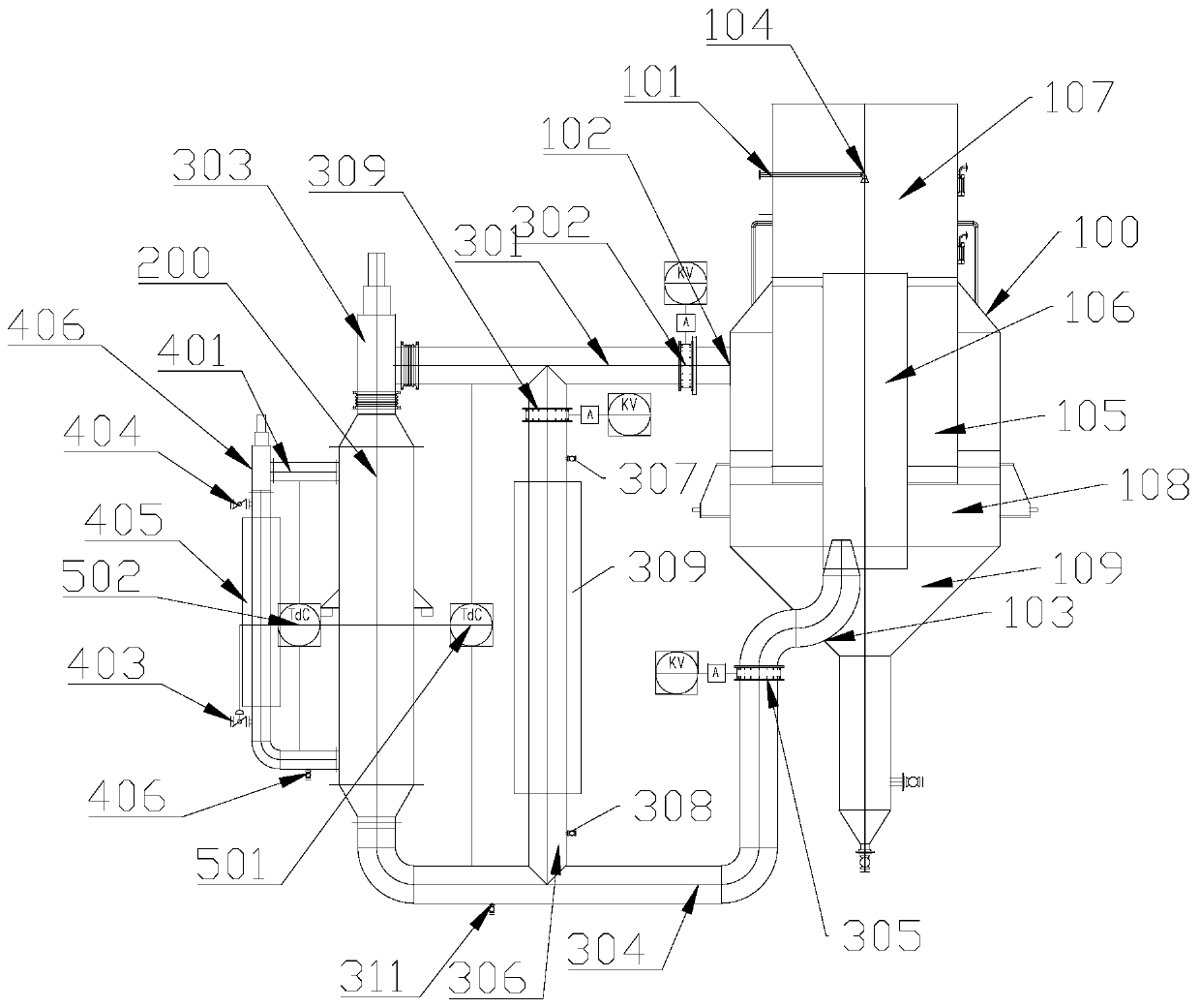 Continuous freezing crystallizer and scar removing method thereof