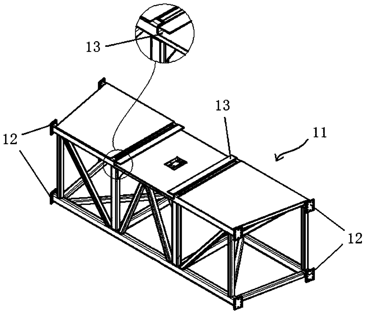 Auxiliary device for assembly and disassembly of CV cylinder hoisting rope