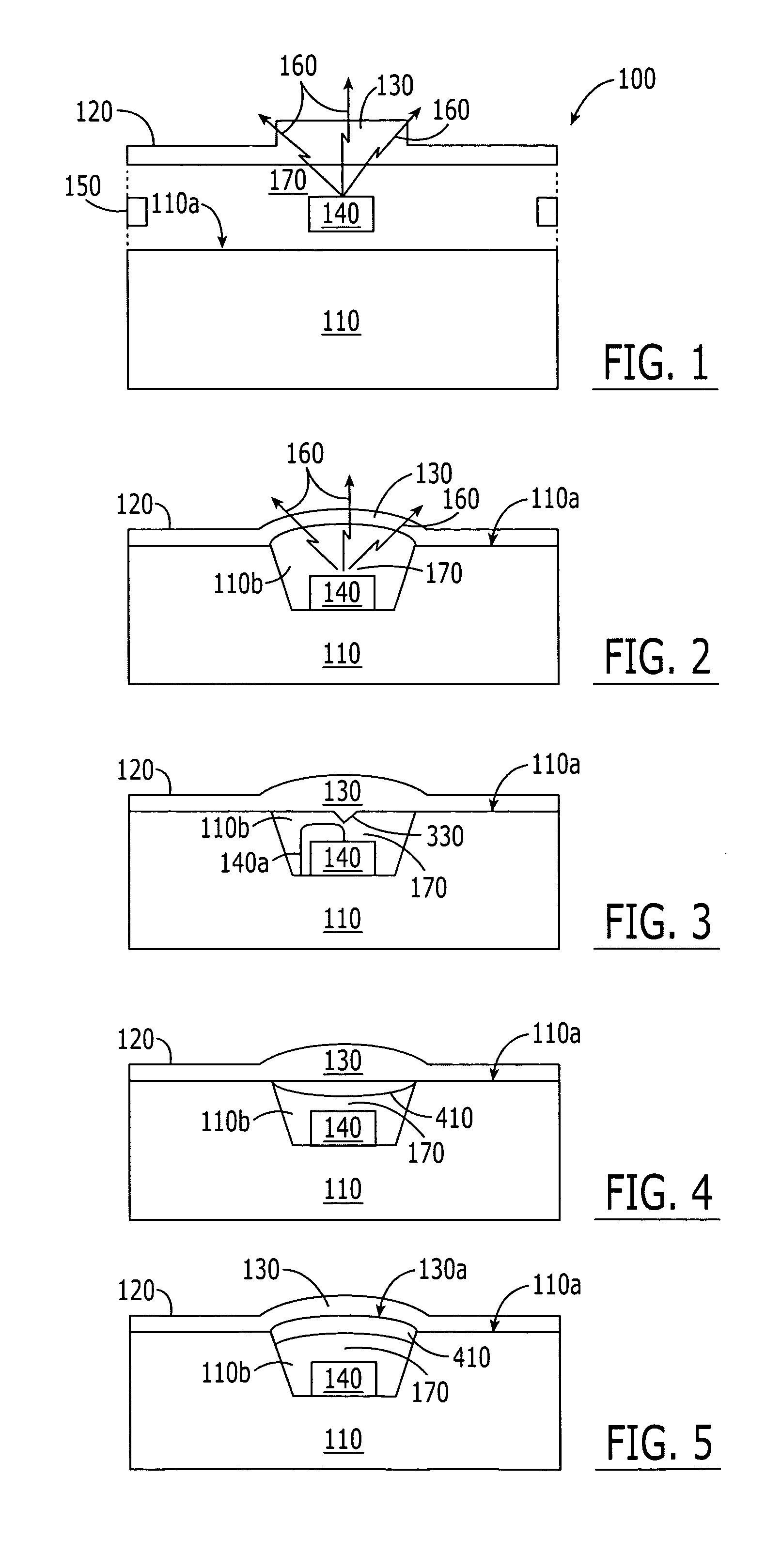 Semiconductor light emitting devices including flexible film having therein an optical element