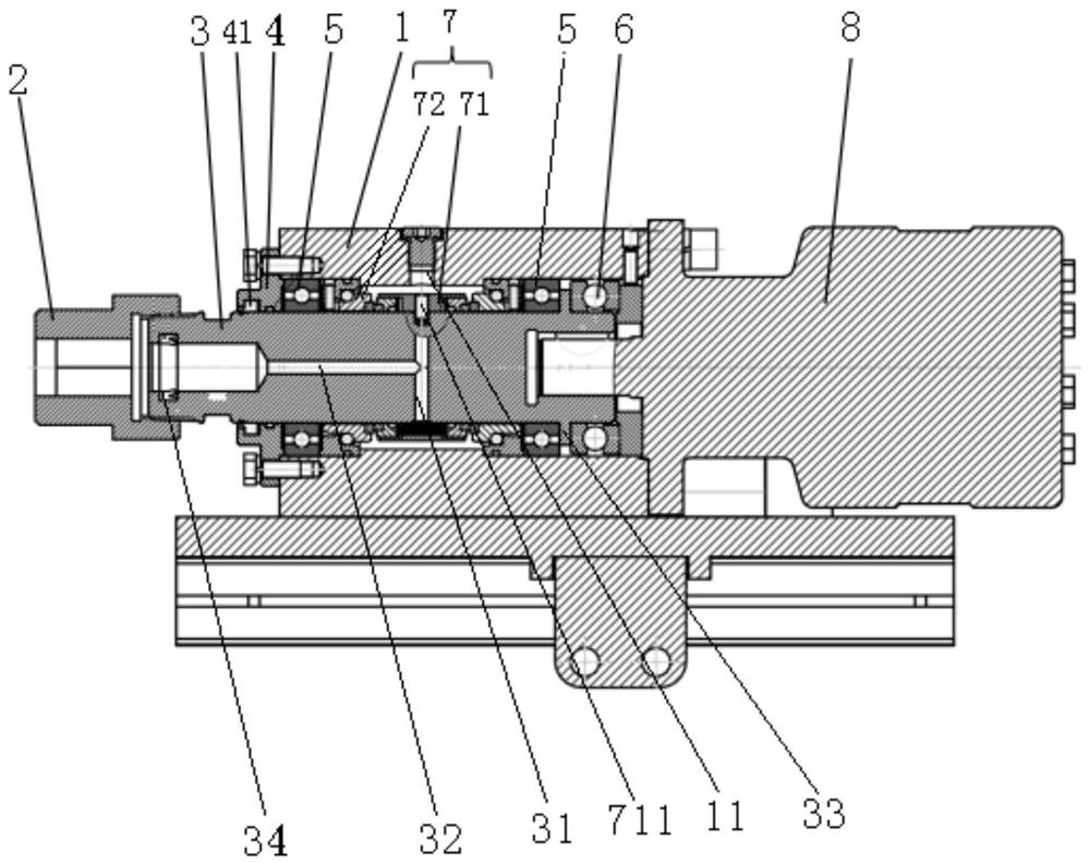 Wet type drilling rotary mechanism