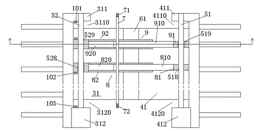 Bridge with automatic cleaning expansion joint device with contact sensors