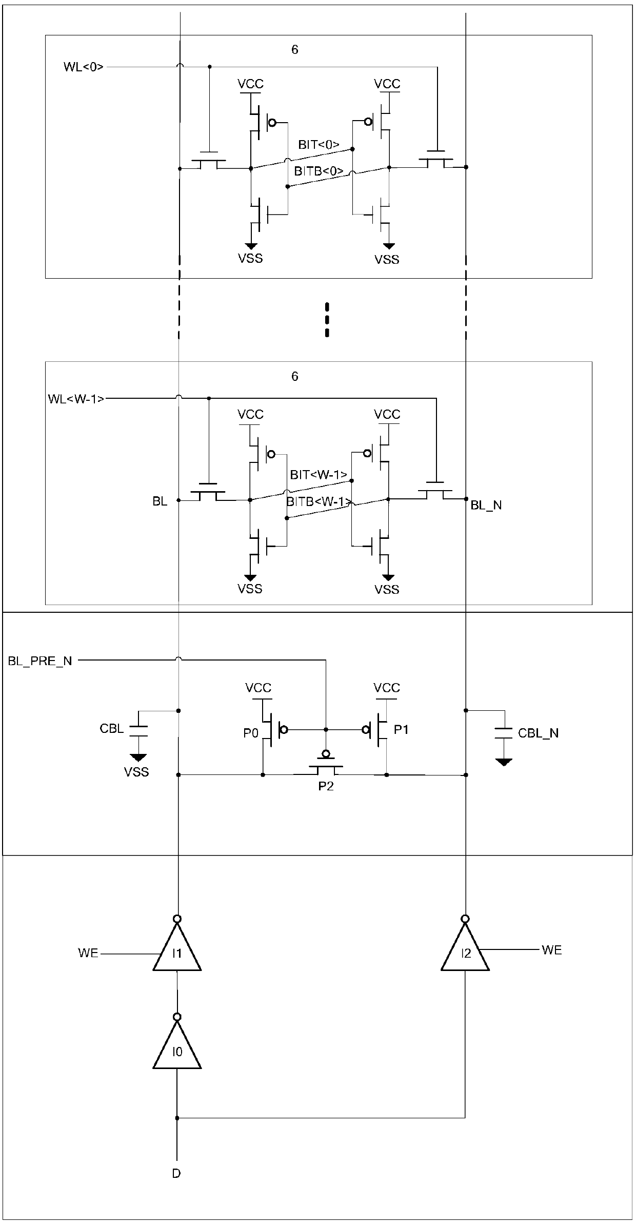 A method for controlling the write operation of SRAM with ultra-low write power consumption