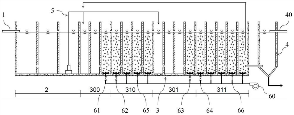 Modularized intelligent sewage treatment device for expressway service area and regulation and control method