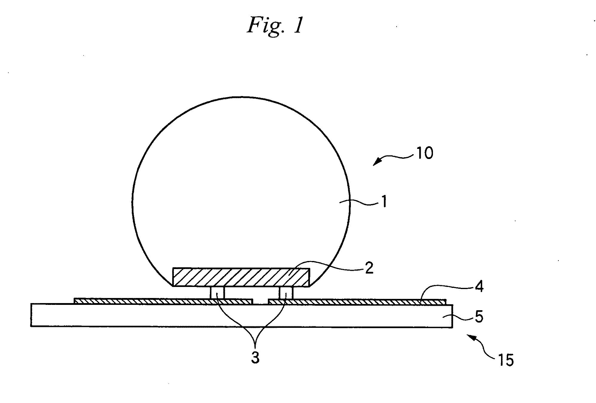 Glass-coated light-emitting element, light-emitting element-attached wiring board, method for producing light-emitting element-attached wiring board, lighting device and projector