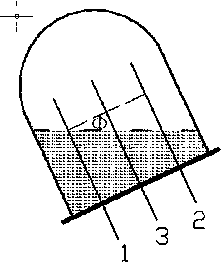 Wireless electrolytic solution inclination angle sensor device