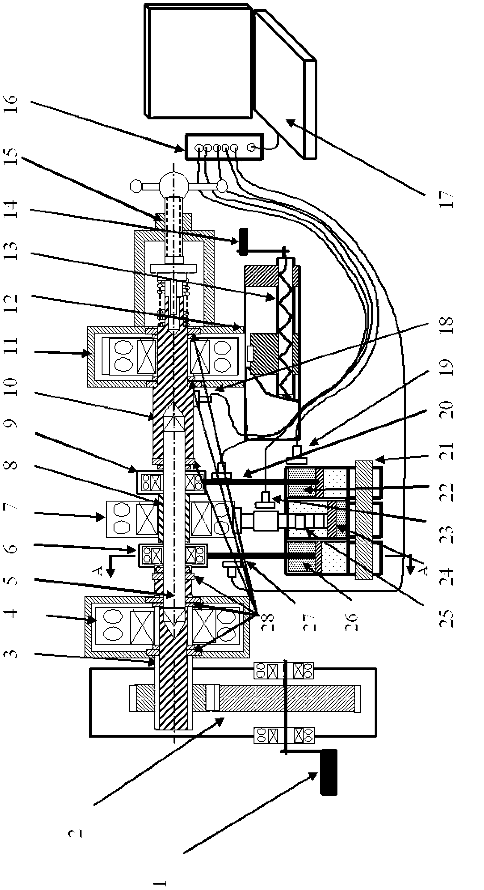 Device and method for rolling bearing detection and fault diagnosis