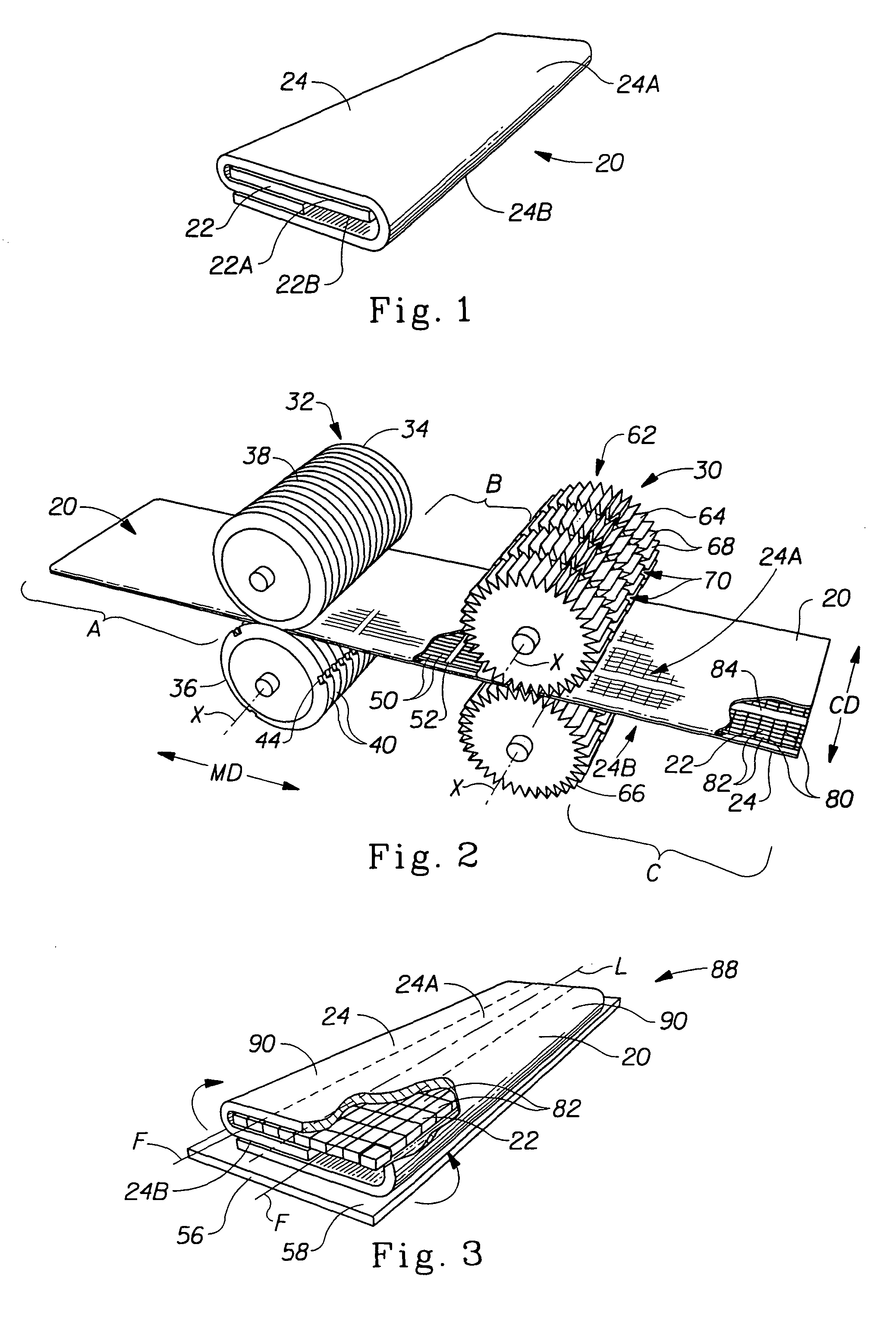 Methods of bonding materials, especially materials used in absorbent articles