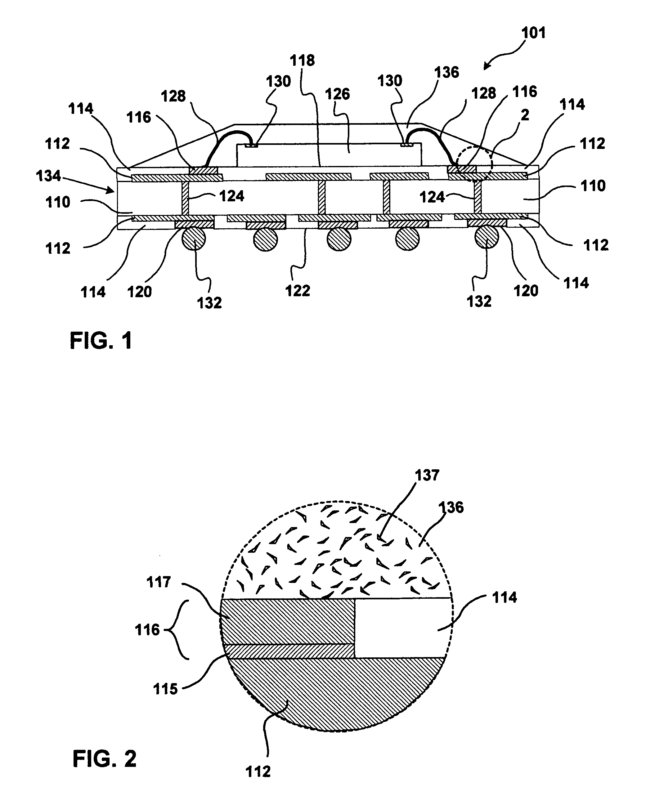 Use of gold surface finish on a copper wire-bond substrate, method of making same, and method of testing same