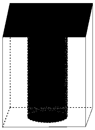 Thermal performance analysis method of composite material with curve interface