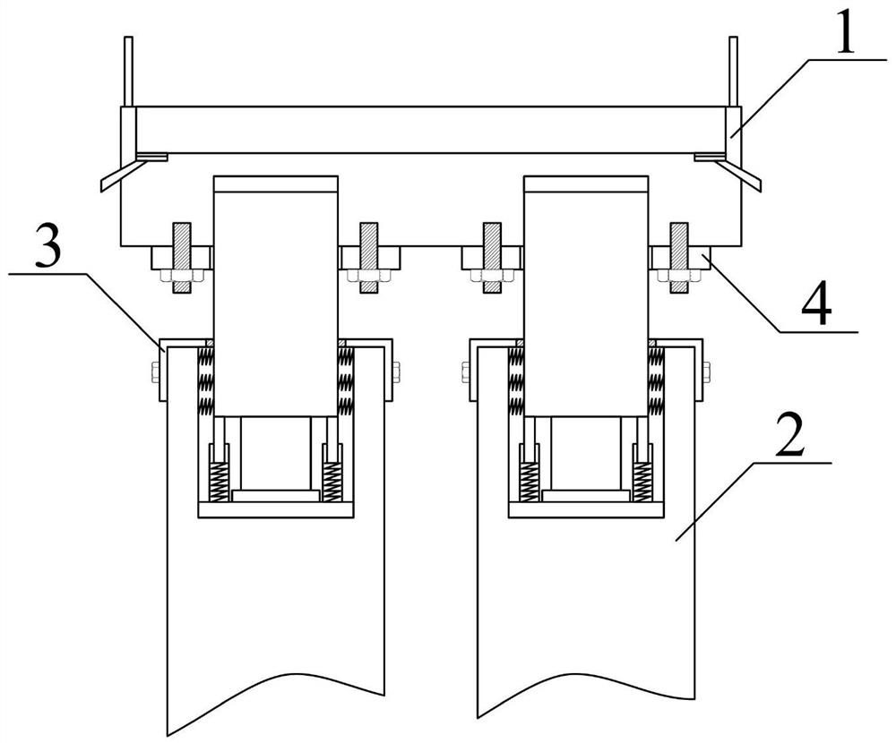 Assembly type bridge shock absorption device