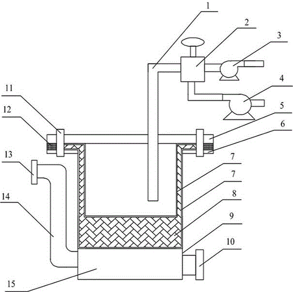 Circulation type electroplating liquid filtering device