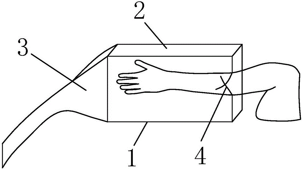 Cleaning and draining device for limb trauma surgery