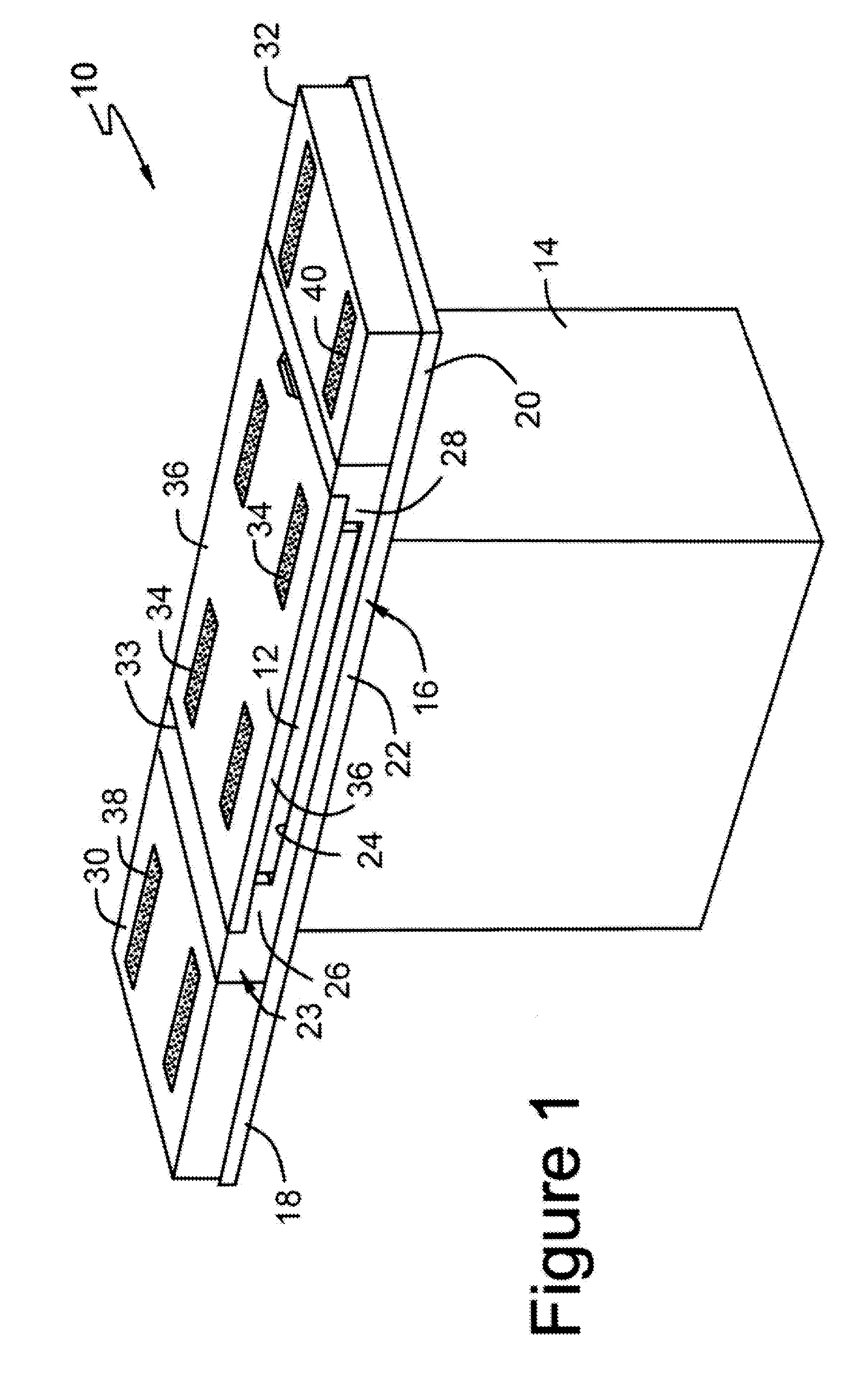 Surgical guidance system with low interference metal support structure